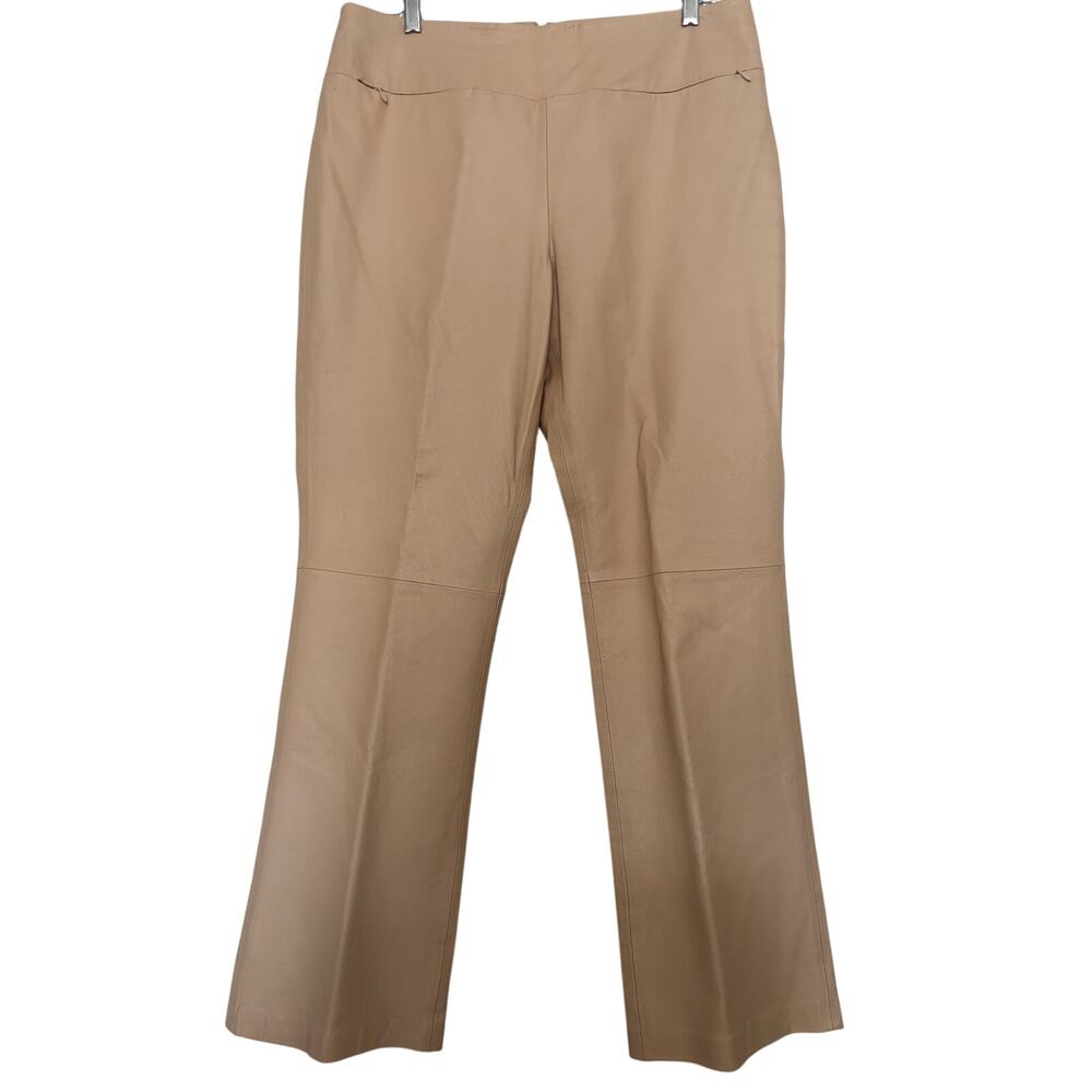 Shape FX Genuine Leather Pants Women’s Size 16 Beige